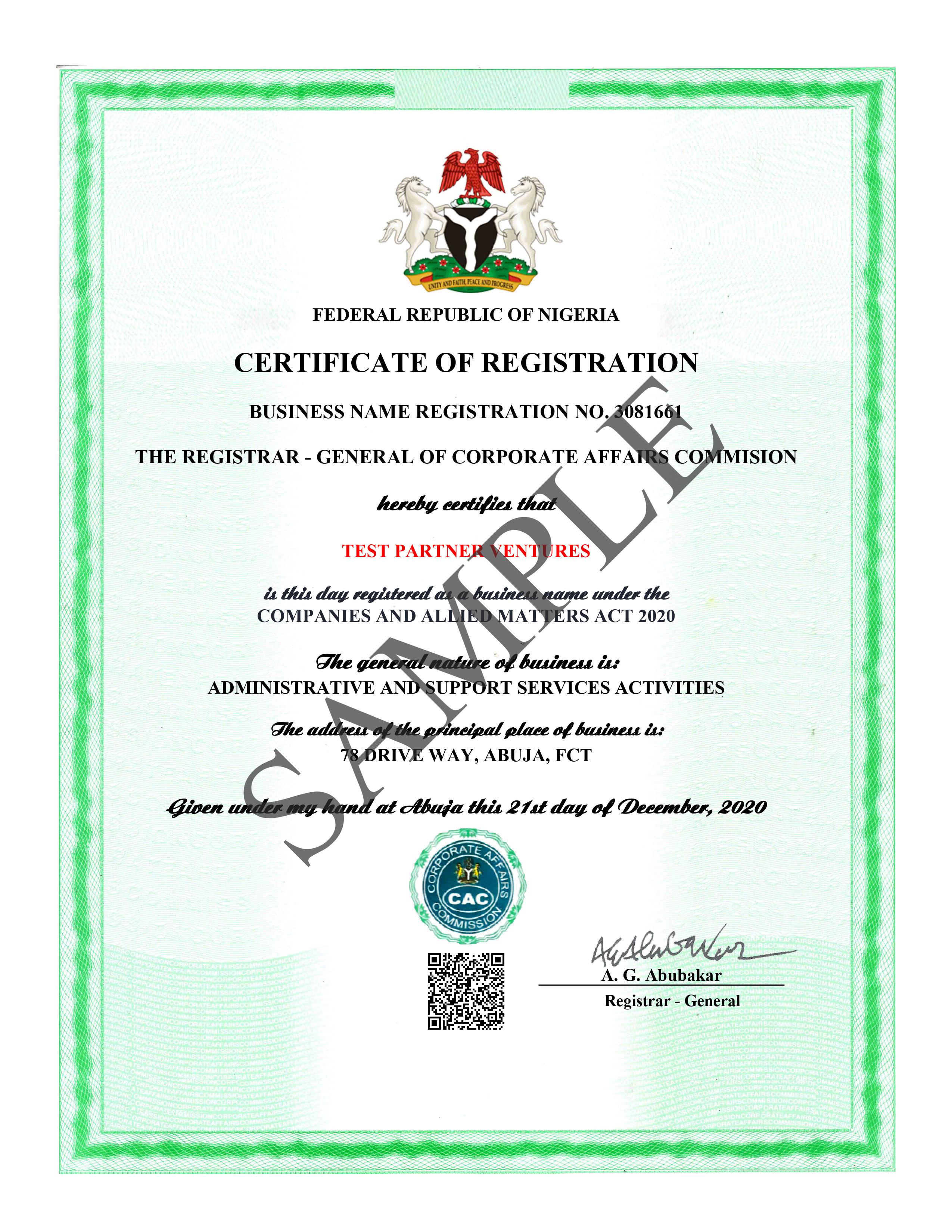 CAC Certificate